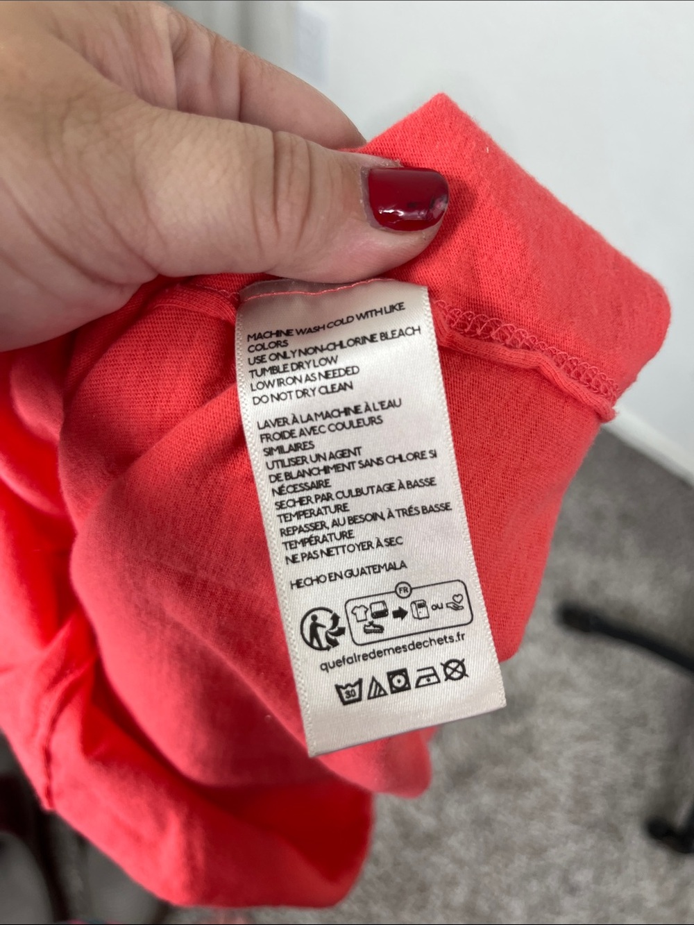 We The Free Everyday Tee by Free People Red Coral - Picture 7 of 7